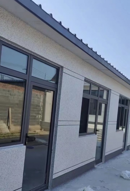 順義區(qū)一層建房外墻水包砂仿石漆裝修